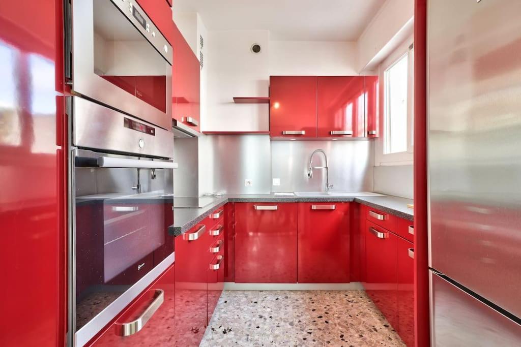 L29 Lenval Beach At 1Min Walk To Sea Front Ac Balcony 니스 외부 사진