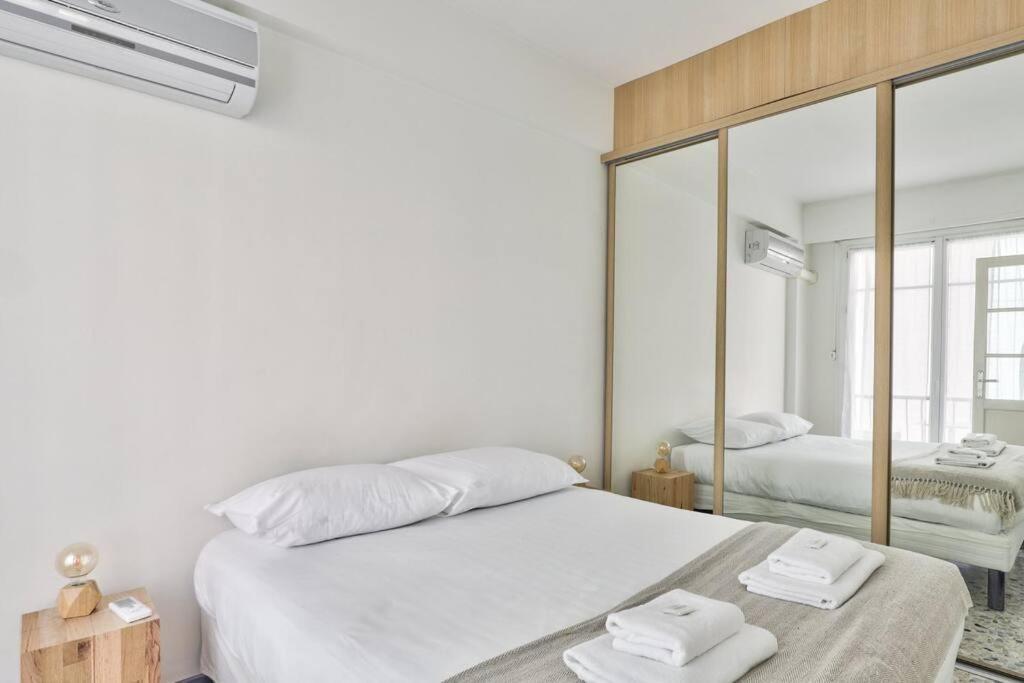 L29 Lenval Beach At 1Min Walk To Sea Front Ac Balcony 니스 외부 사진